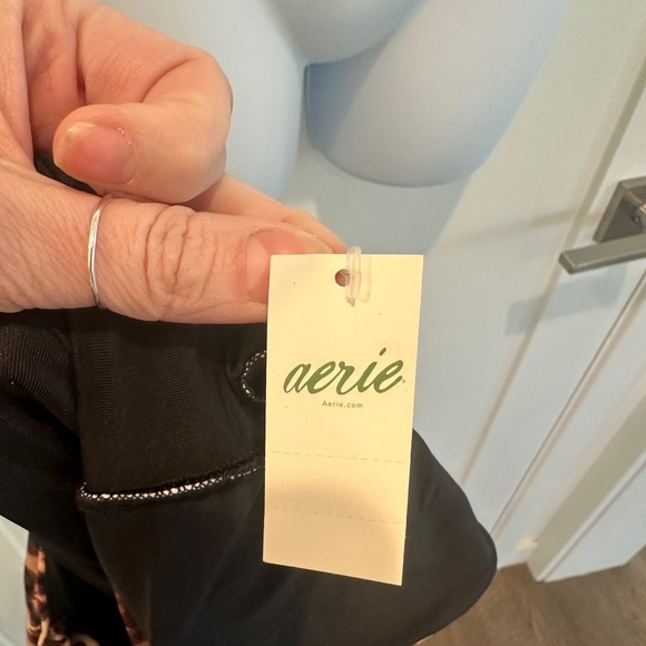 Aerie- Tie Leopard Swim Suit- Large - Picture 8 of 8